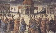 Sandro Botticelli Pietro Perugino,Consigning the Keys (mk36) oil